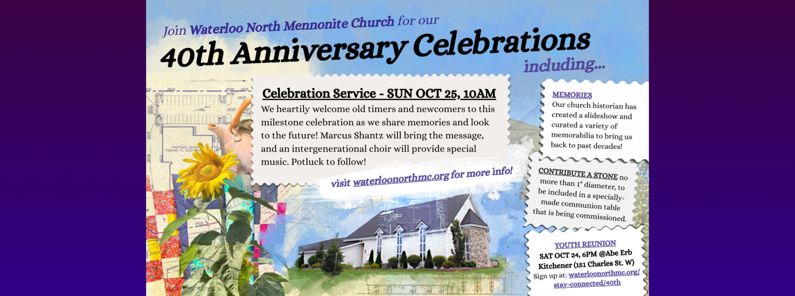 WNMC 40th website banner
